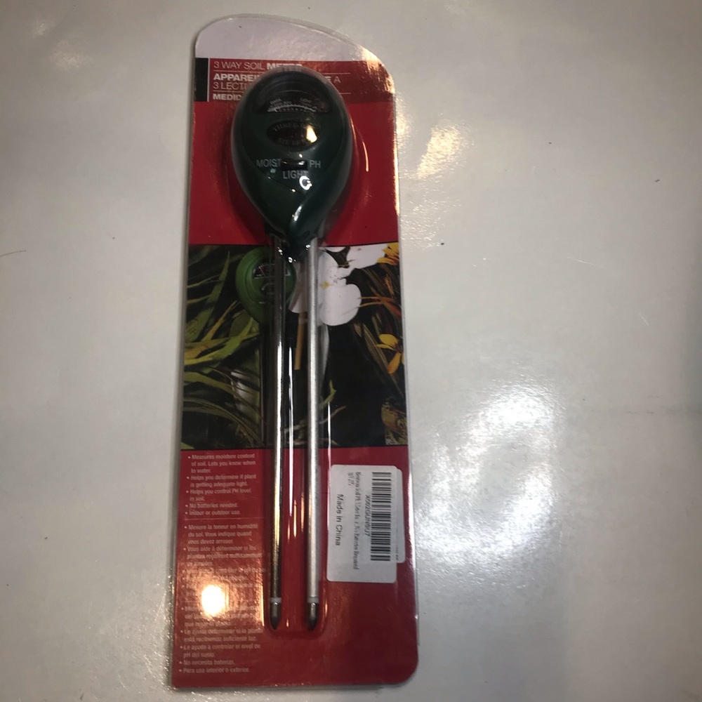 3 Way Soil Meter For Plants and Gardening